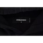 Dsquared² Black Cotton Hooded Printed Men Pullover Sweater Dsquared² Black