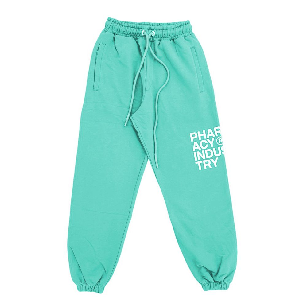 Pharmacy Industry Chic Logo Print Drawstring Tracksuit Trousers Pharmacy Industry Medium Aquamarine