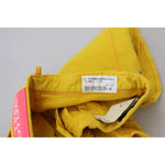 Dsquared² Yellow Cotton High Waist Baggy Women Hotpants Shorts Dsquared² Goldenrod