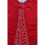 Dolce & Gabbana Red Mesh Trim Bodycon Sheath Midi Dress DR28904#2-40
