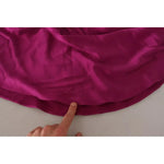 Dolce & Gabbana Sheath Mermaid Fuchsia Silk Stretch Gown Dress Dolce & Gabbana Brown