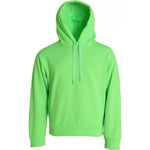Dolce & Gabbana Neon Green Logo Pullover Hooded Sweatshirt Sweater Dolce & Gabbana Light Green