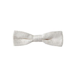 Dolce & Gabbana White Silk Patterned Adjustable Neck Men Papillon Bow Tie FT3913
