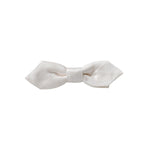 Dolce & Gabbana White Silk Adjustable Neck Men Papillon Bow Tie FT3915