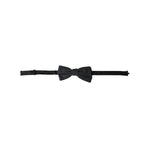 Dolce & Gabbana Dark Gray Silk Adjustable Neck Men Bow Tie FT3923
