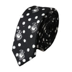 Dolce & Gabbana Black Heart Polka Dot Adjustable Tie KRA3391