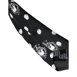 Dolce & Gabbana Black Heart Polka Dot Adjustable Tie KRA3391