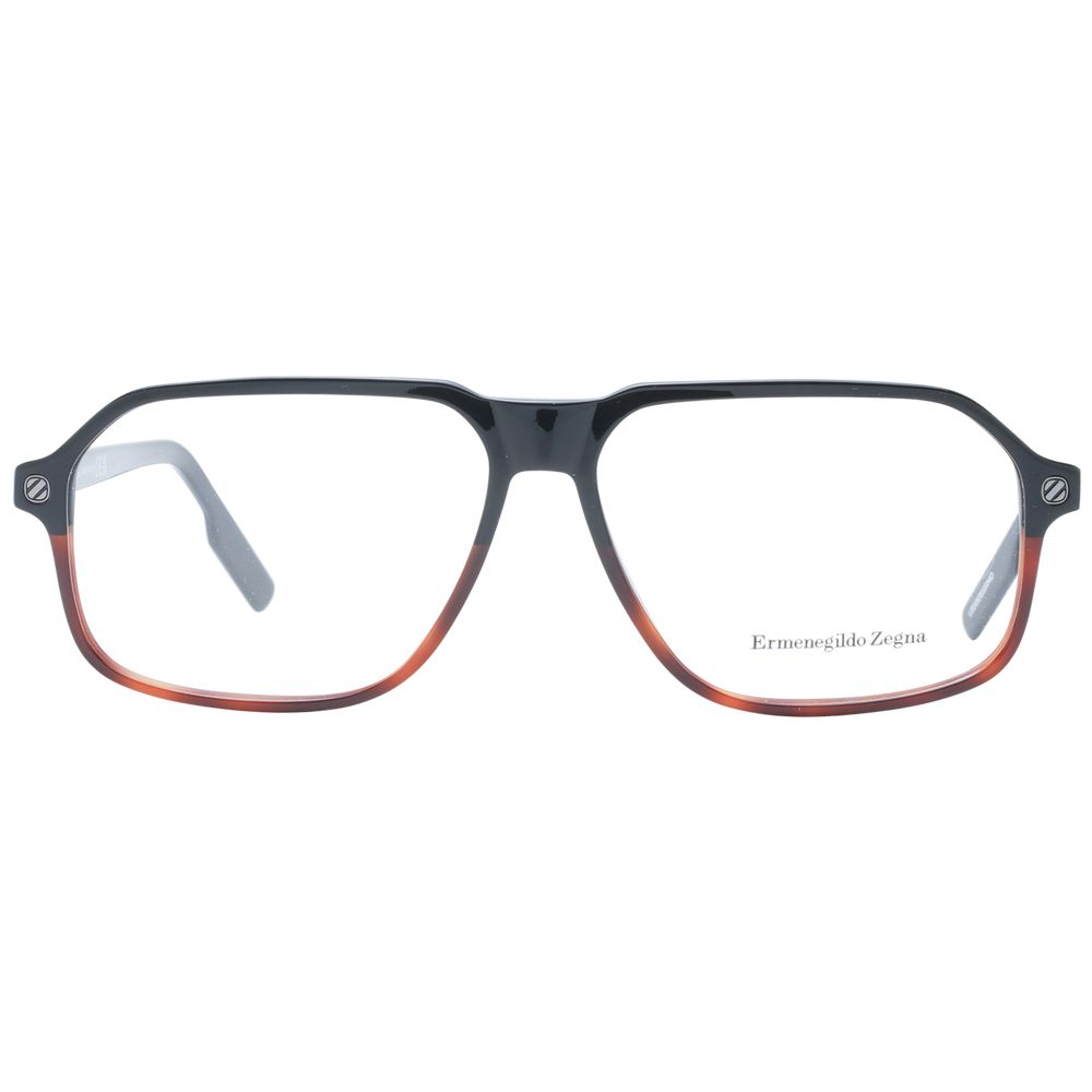Ermenegildo Zegna Black Plastic Glasses (Frames)
