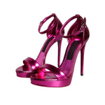 Dolce & Gabbana Fuchsia KEIRA Heels Ankle Strap Sandals Shoes