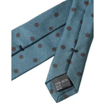 Dolce & Gabbana Green Black Polka Dot Silk Adjustable Men Tie KRA3367