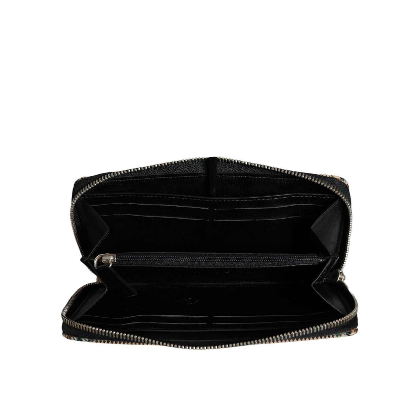 MM6 Maison Margiela Multicolor Houndstooth Continental Zip Around Clutch Wallet BAG1554