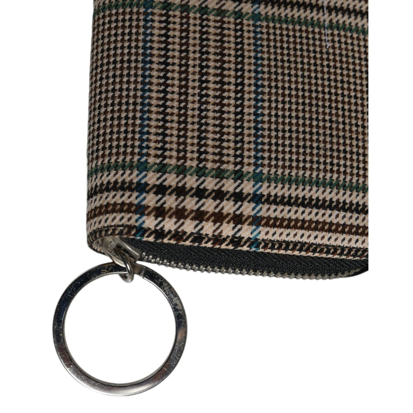 MM6 Maison Margiela Multicolor Houndstooth Continental Zip Around Clutch Wallet BAG1554