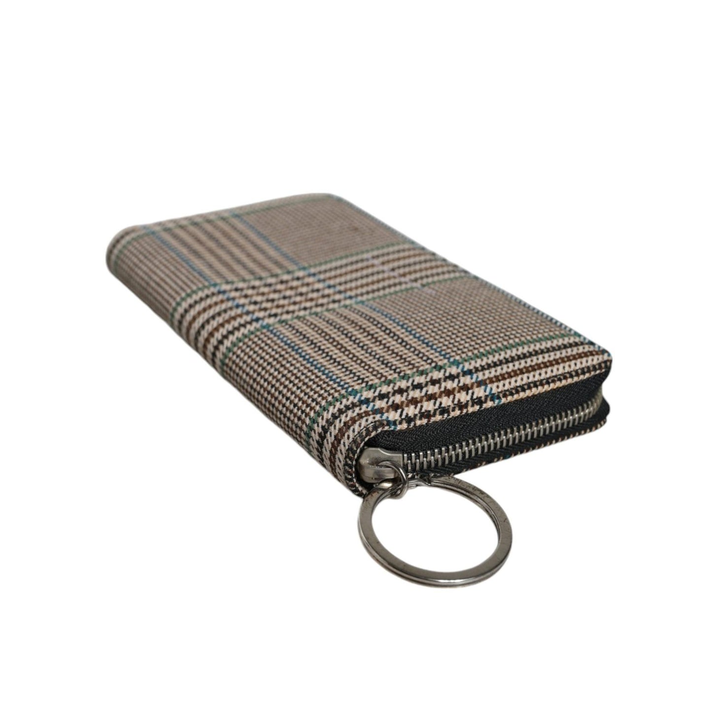 MM6 Maison Margiela Multicolor Houndstooth Continental Zip Around Clutch Wallet BAG1554