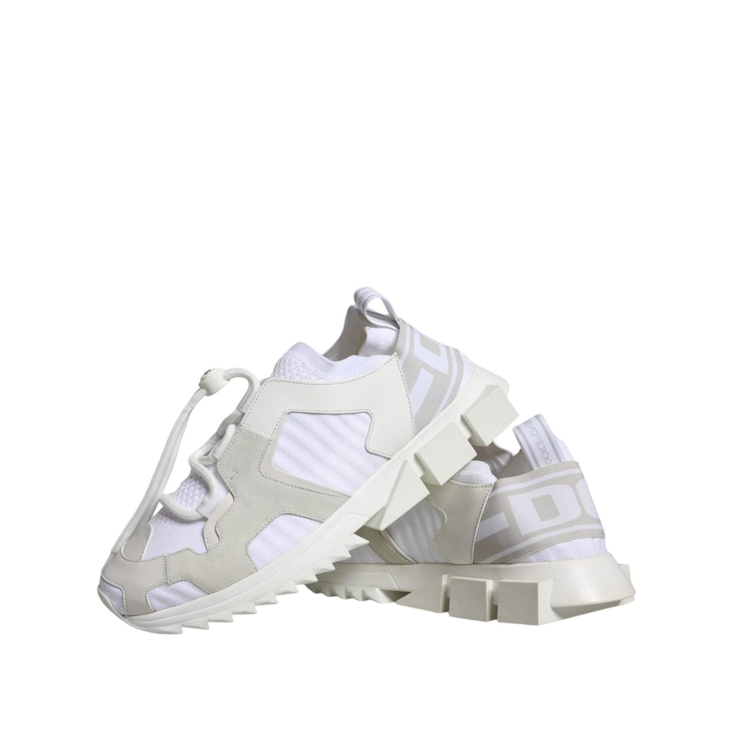 Dolce & Gabbana White Mesh Sorrento Trekking Sneakers Shoes LA6177#1-37