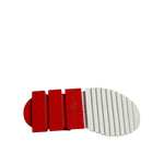 Dolce & Gabbana White Red Low Top Sorrento Men Sneakers Shoes