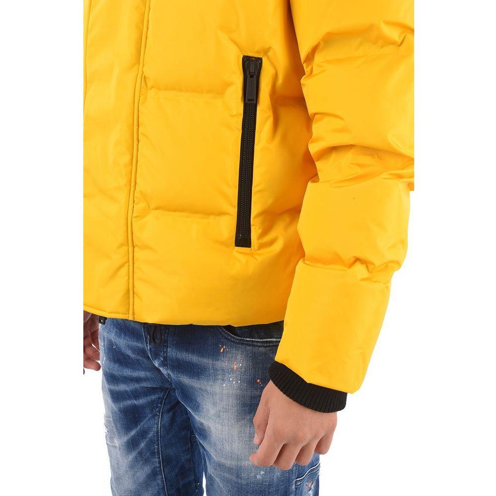 Dsquared² Yellow Nylon Men Jacket DS-14202-IT46 | S
