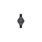 Olivia Burton Black Stainless Steel Watch OBOB16AD51AC