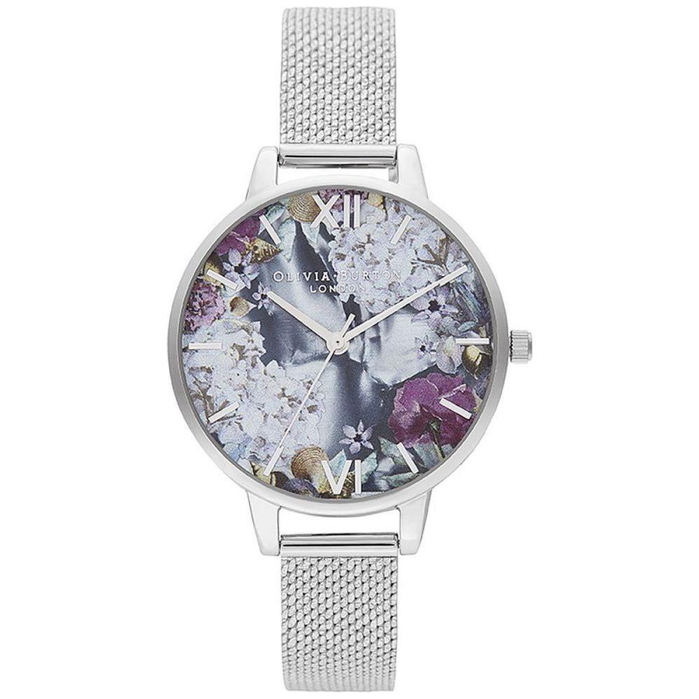 Olivia Burton Silver Stainless Steel Dress Watch
