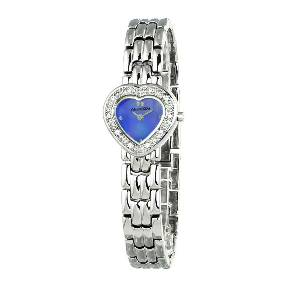 Chronotech Silver Stainless Steel Watch