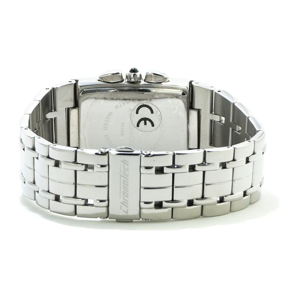 Chronotech Silver Stainless Steel Dress Watch