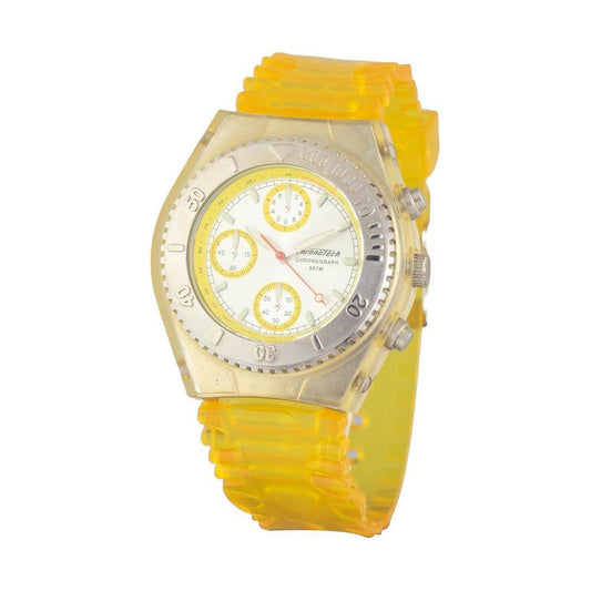 Chronotech Yellow Rubber Watch