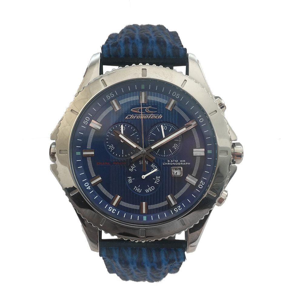 Chronotech Chronotech Blue Leather Watch CHCT7636M03AC 1728,67434610848,Blue,Chronotech,Men,New with tags,Watches,Watches for Men - Watches
