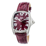 Chronotech Red Leather Watch