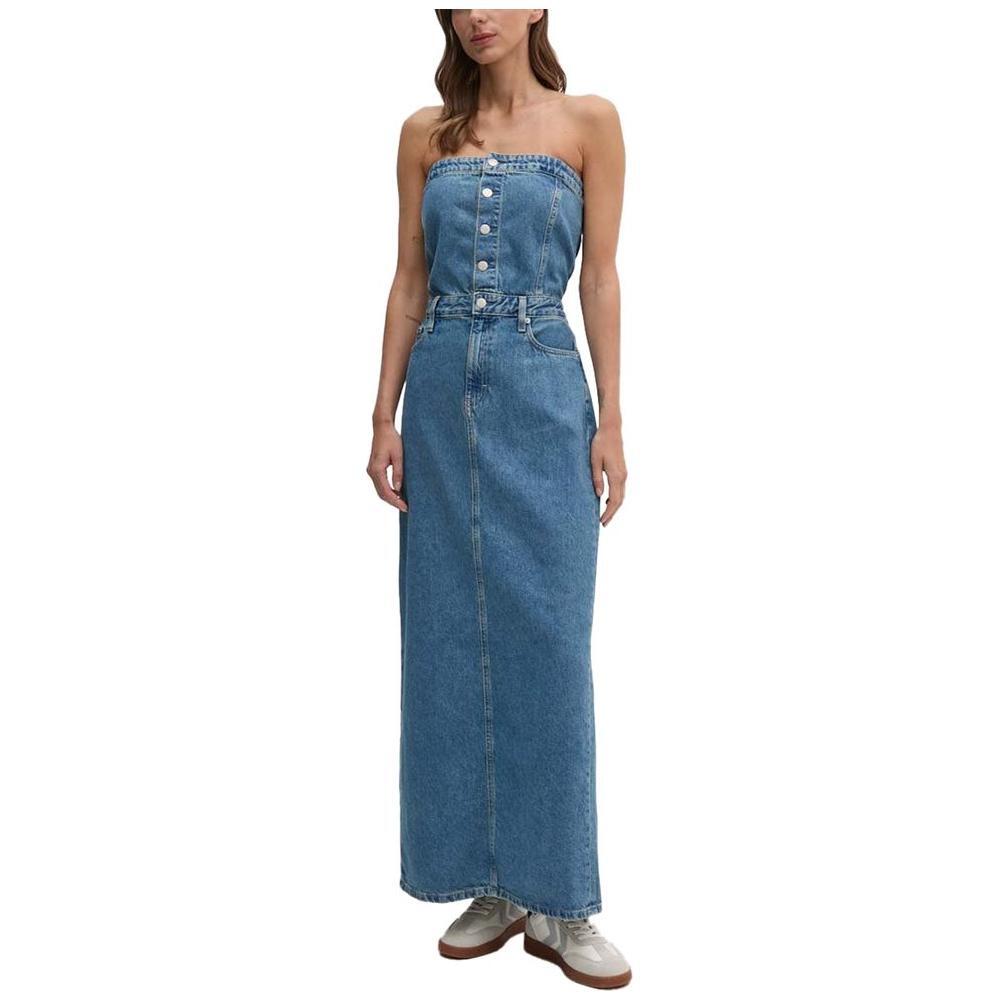 Calvin Klein Jeans Blue Cotton Long CA-14565000176-IT40|S