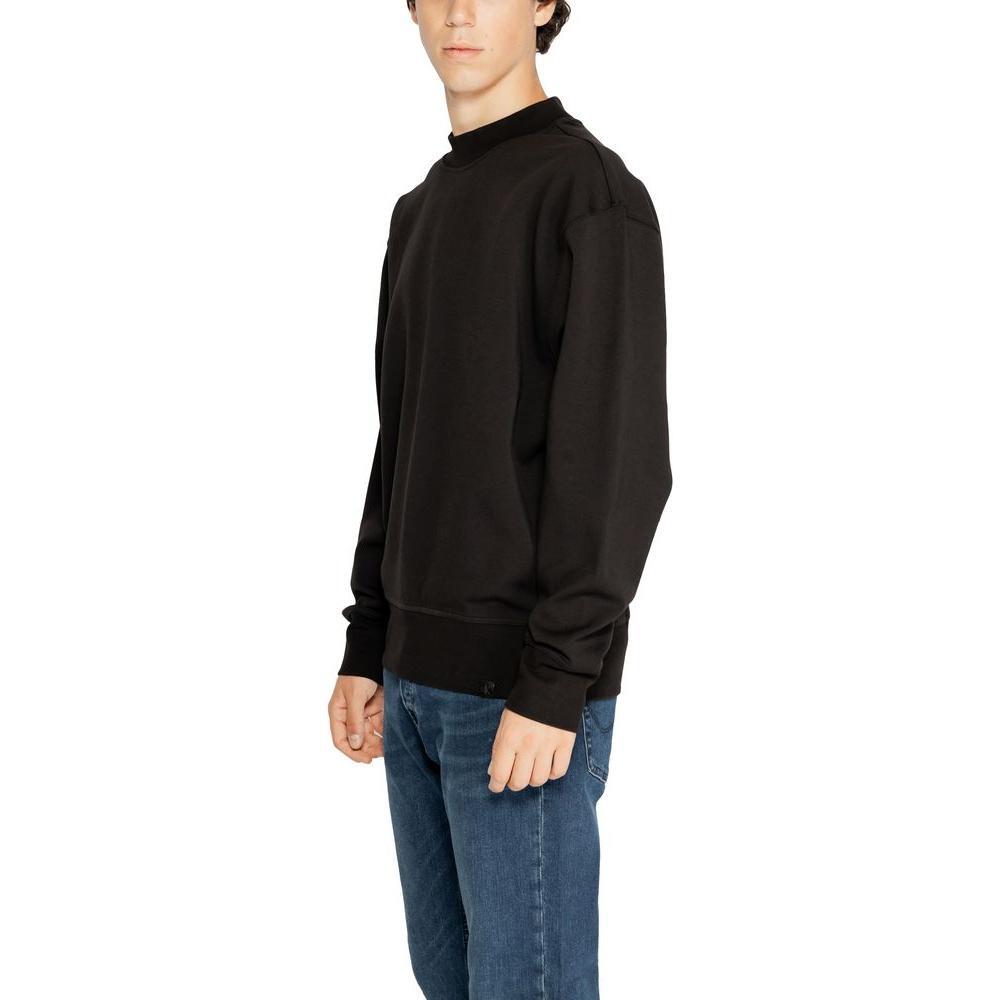 Calvin Klein Jeans Black Recycled Cotton Sweatshirt