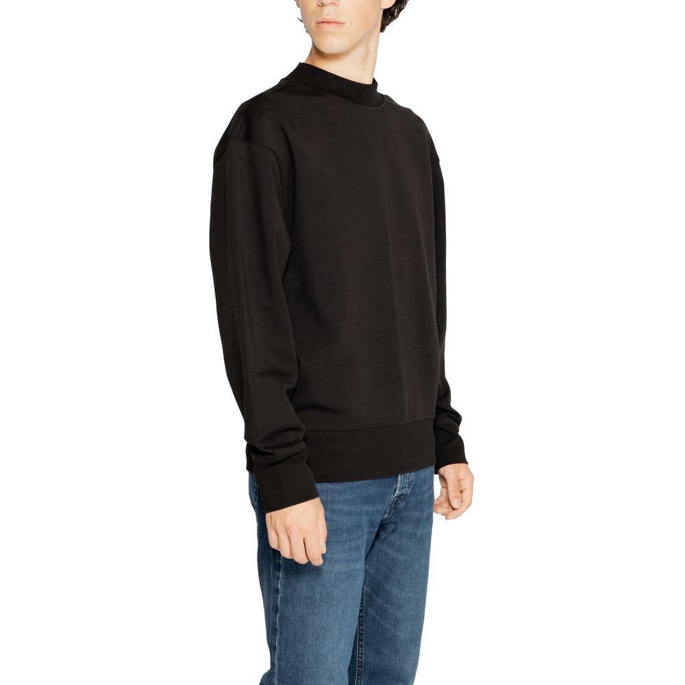Calvin Klein Jeans Black Recycled Cotton Sweatshirt