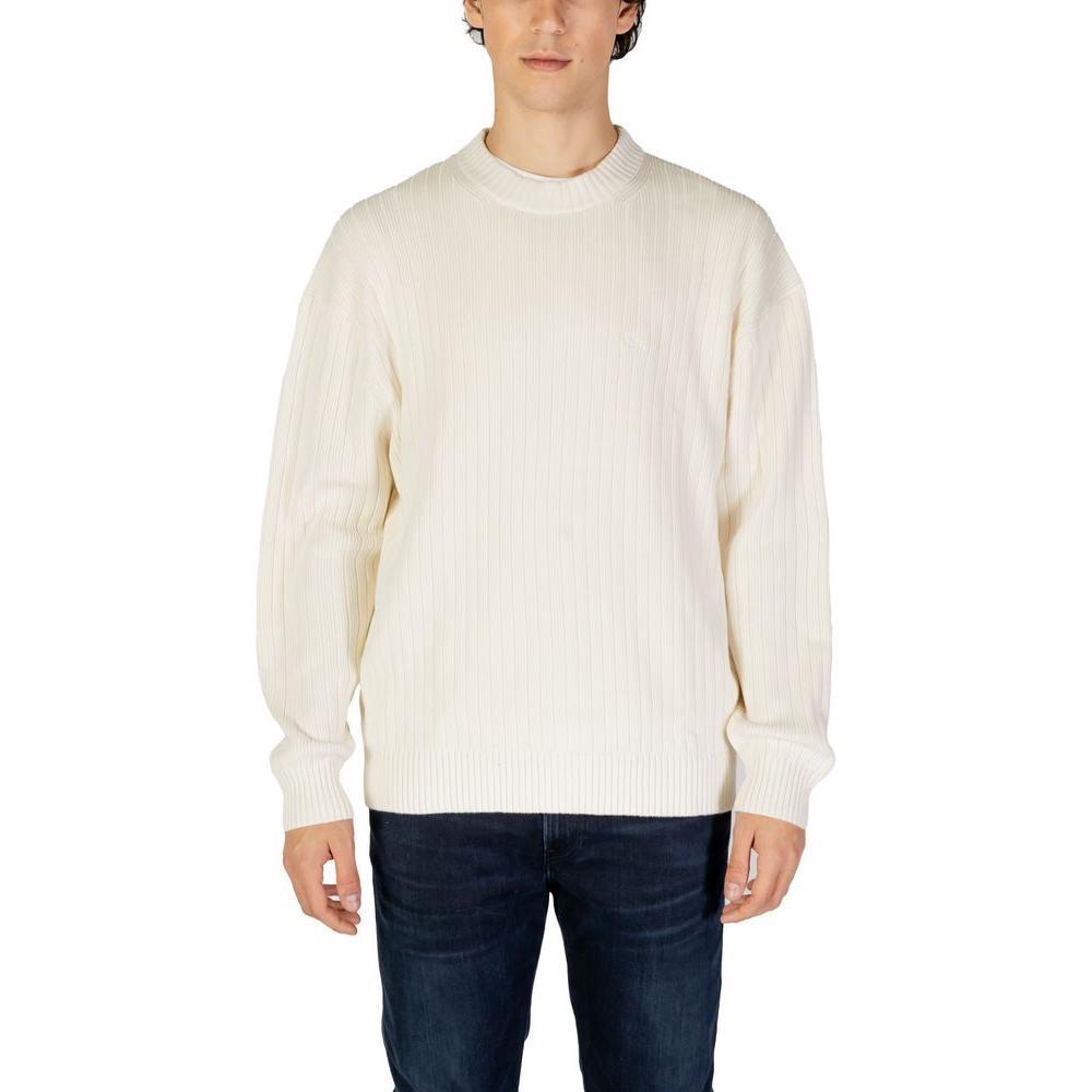 Calvin Klein Jeans Cream Cotton Sweater