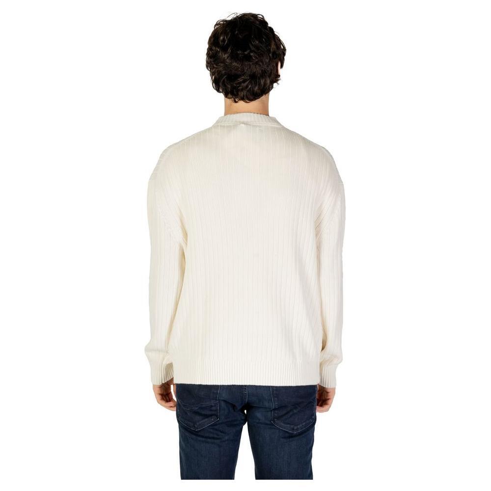Calvin Klein Jeans Cream Cotton Sweater