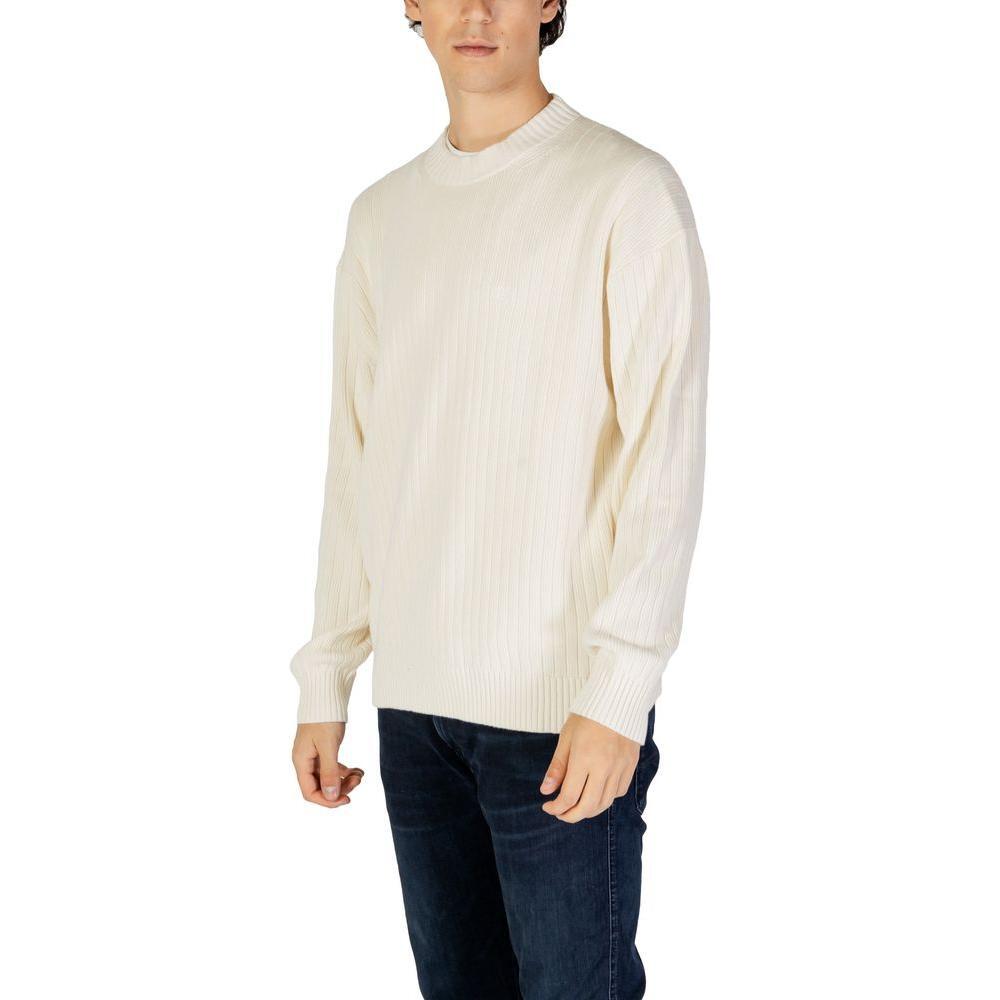 Calvin Klein Jeans Cream Cotton Sweater