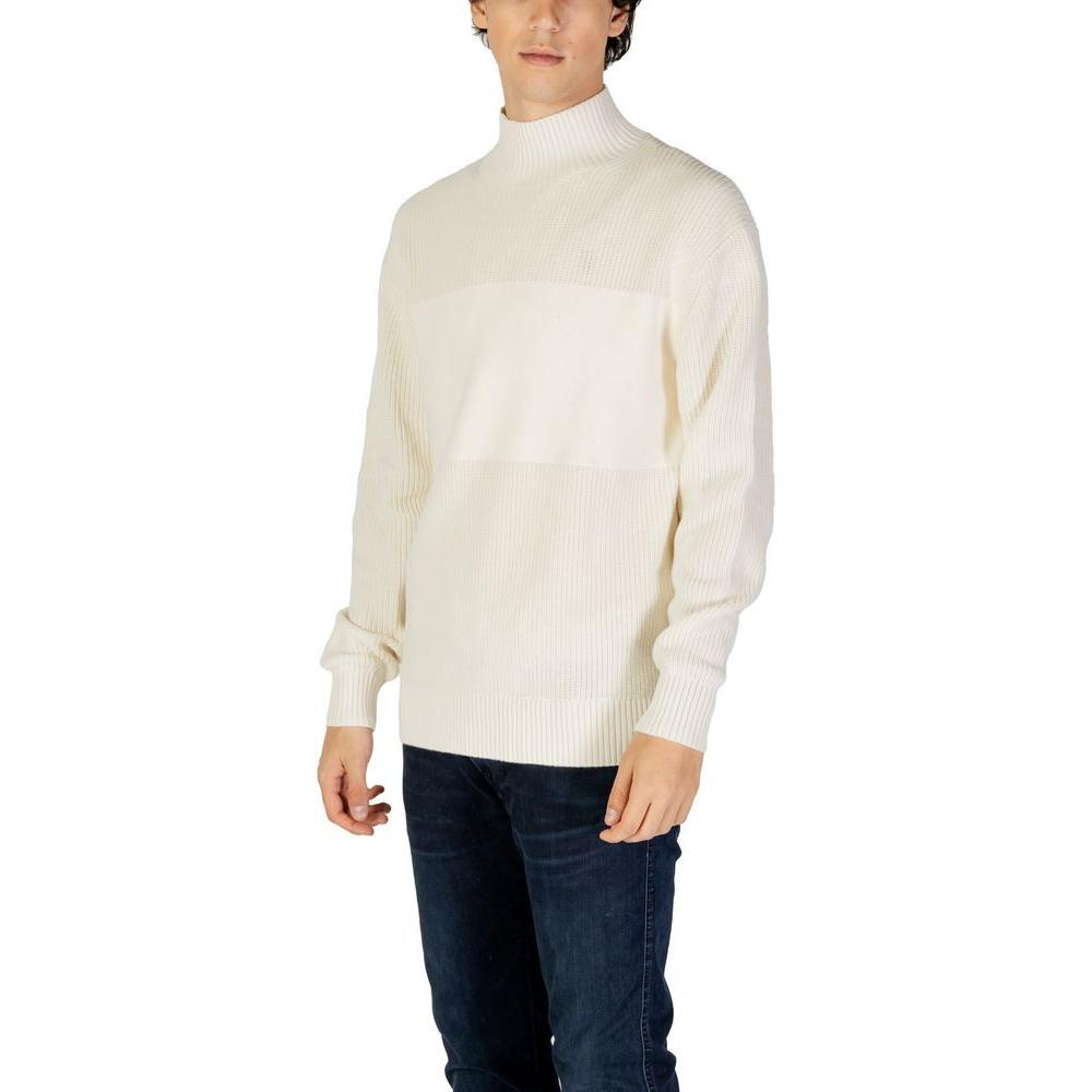 Calvin Klein Jeans Cream Cotton Sweater