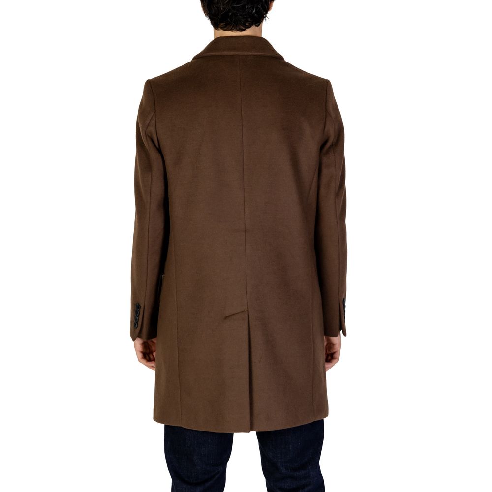 Antony Morato Brown Polyester Coat
