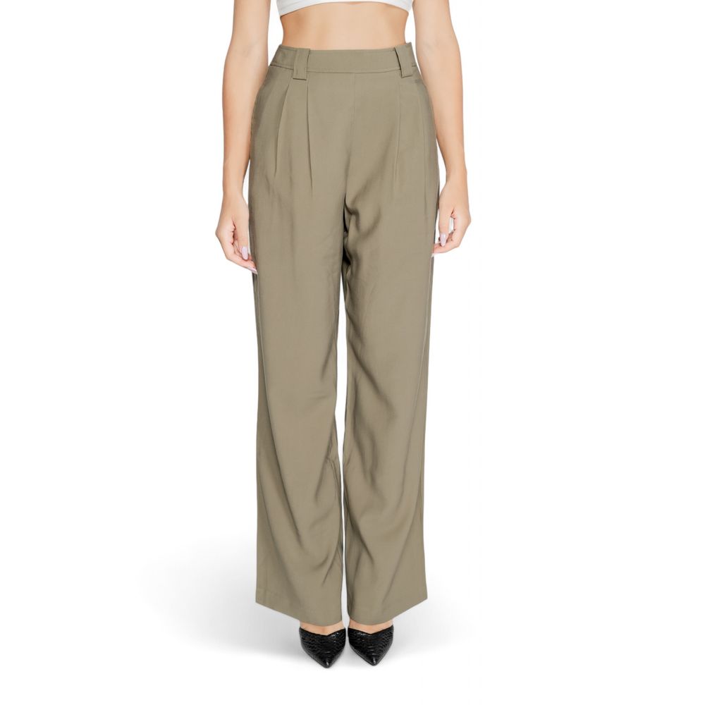 Morgan De Toi Green Cotton Pant