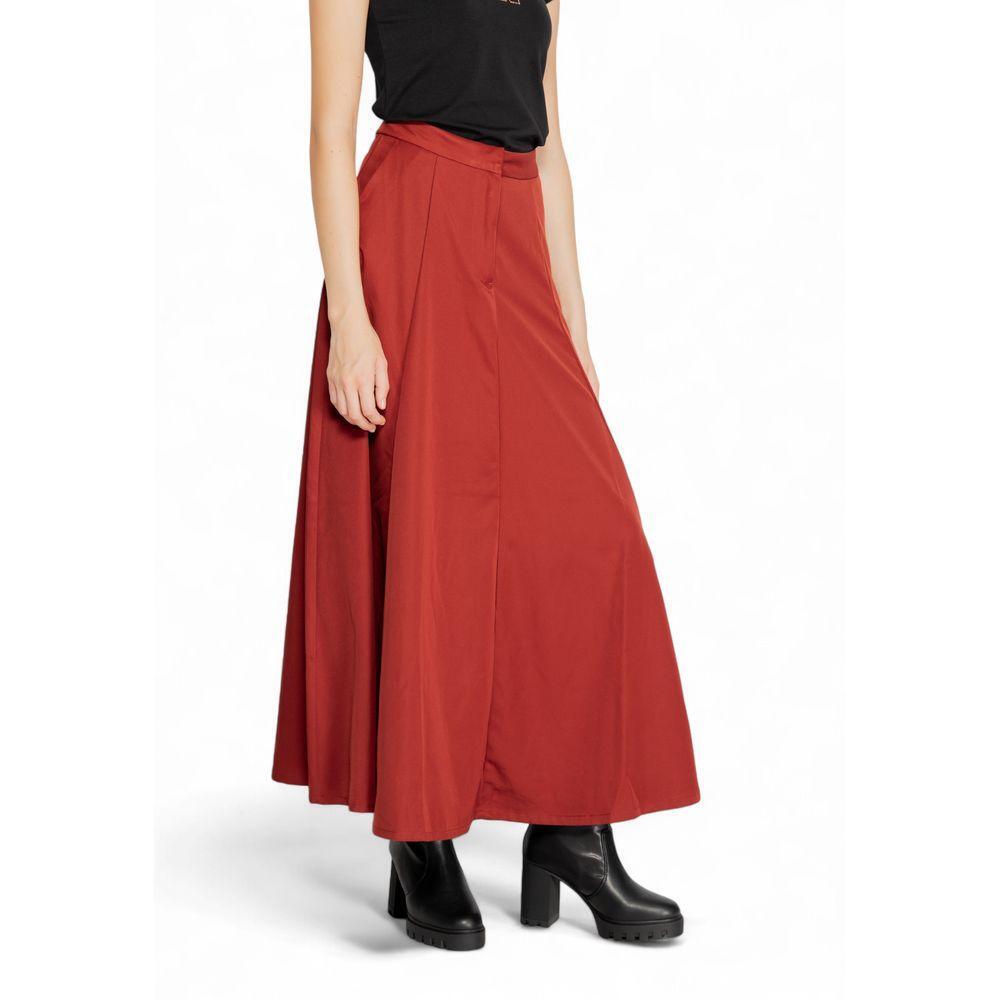 Vero Moda Red Polyester Skirt VE-14881300141-IT38|XS