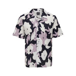 Only & Sons Purple Linen Shortsleeve