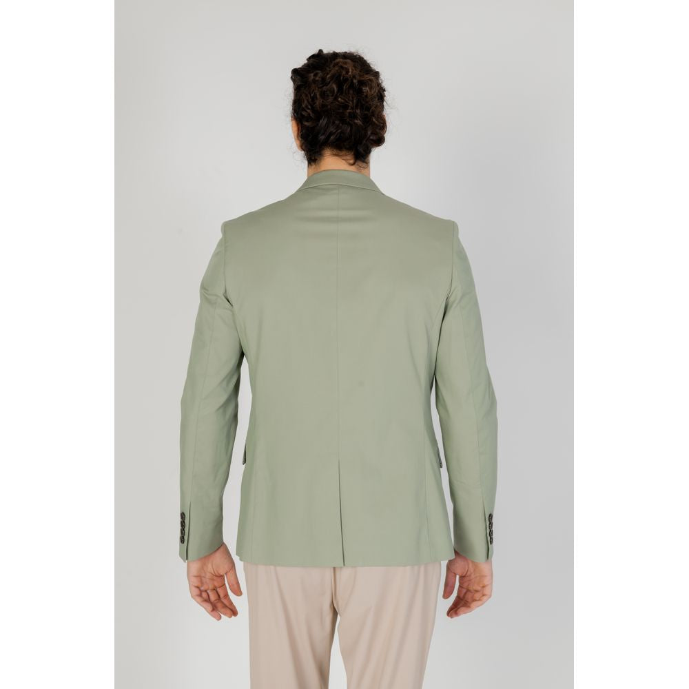 Antony Morato Green Cotton Blazer