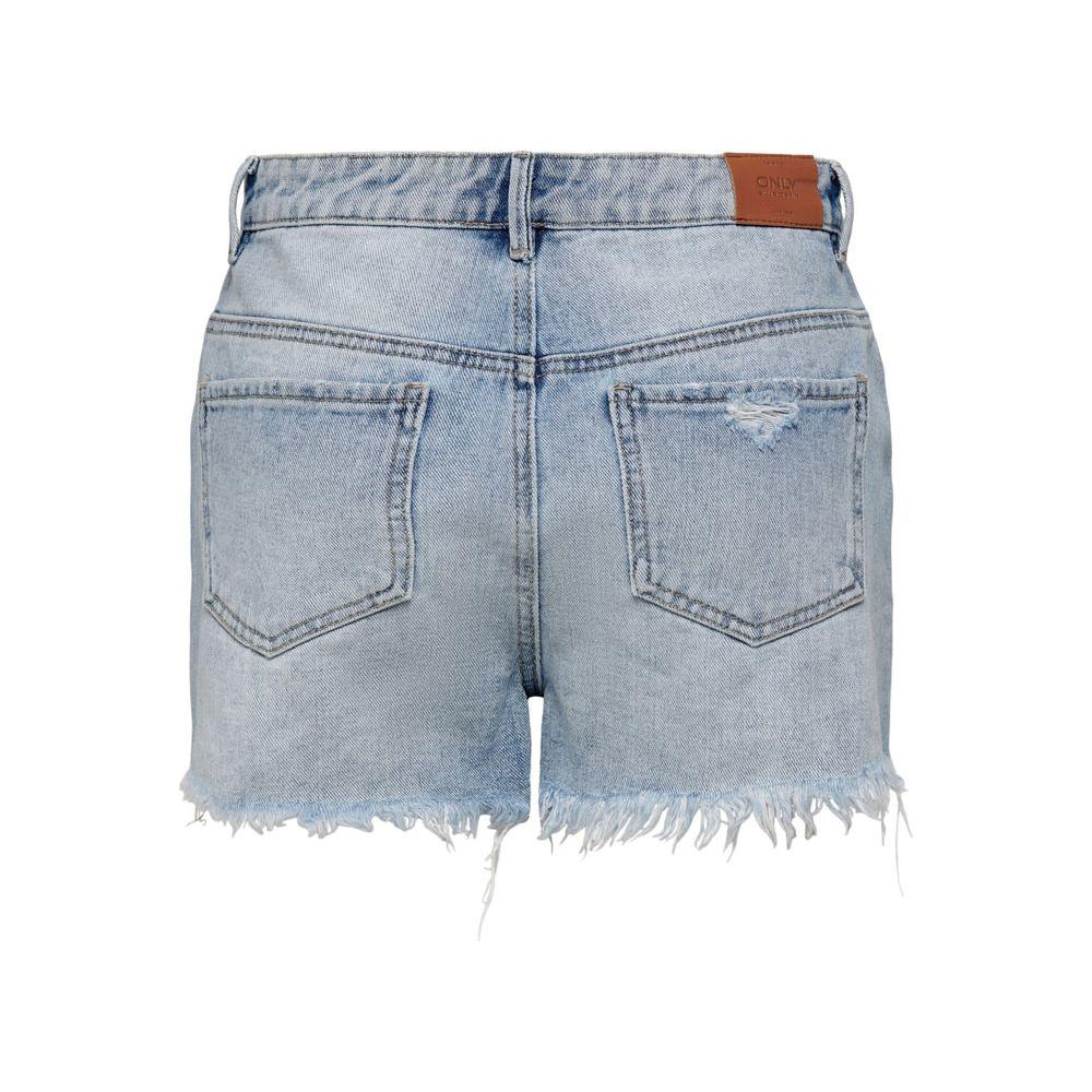 Only Light Blue Cotton Short Only Dark Gray