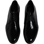 Dolce & Gabbana Black Patent Leather Derby Formal Dress Shoes