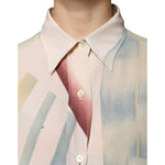 Etro Beige Printed Collared Buttoned Long Sleeves Blouse Top TSH86732-42