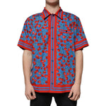 Dolce & Gabbana Blue Cherry Cotton Button Down Casual Shirt TSH87289-41