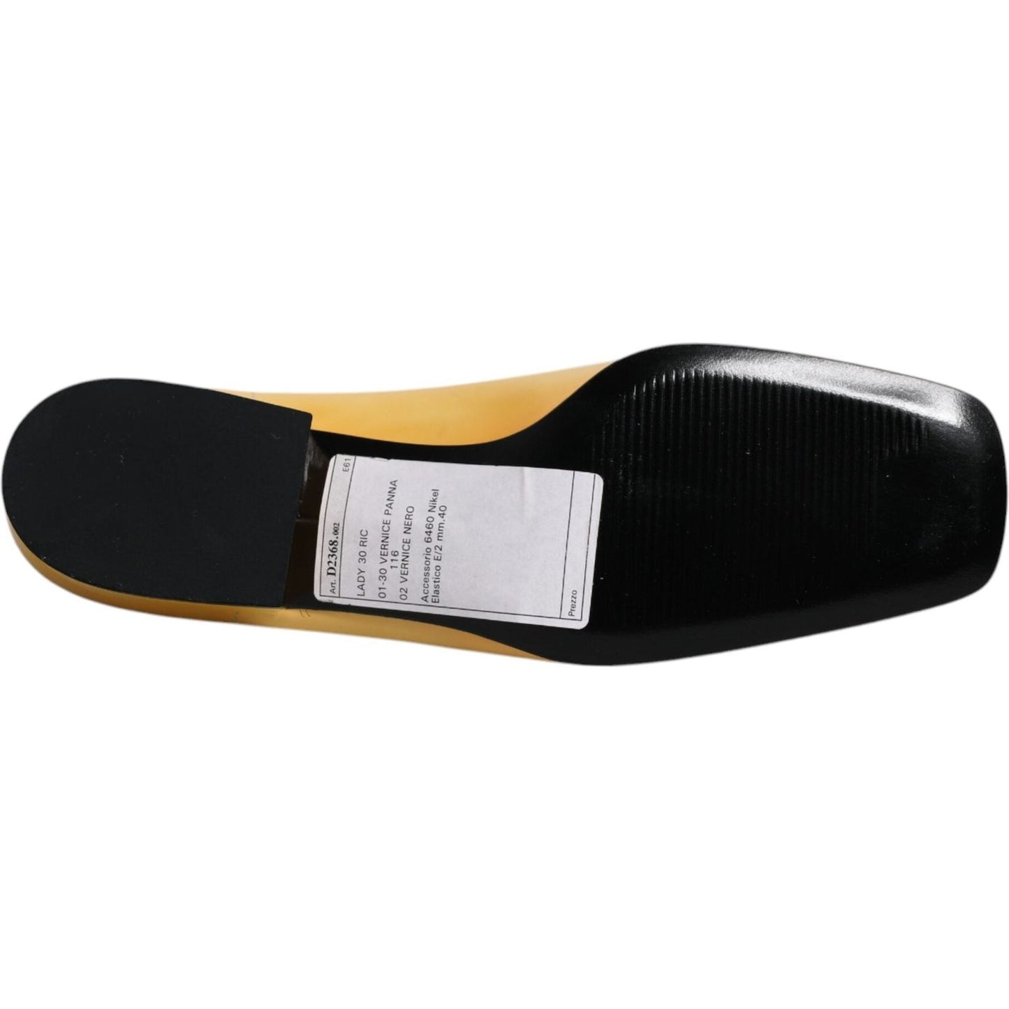Dolce & Gabbana Yellow Leather Logo Plaque Slip On Mocassin Shoes
