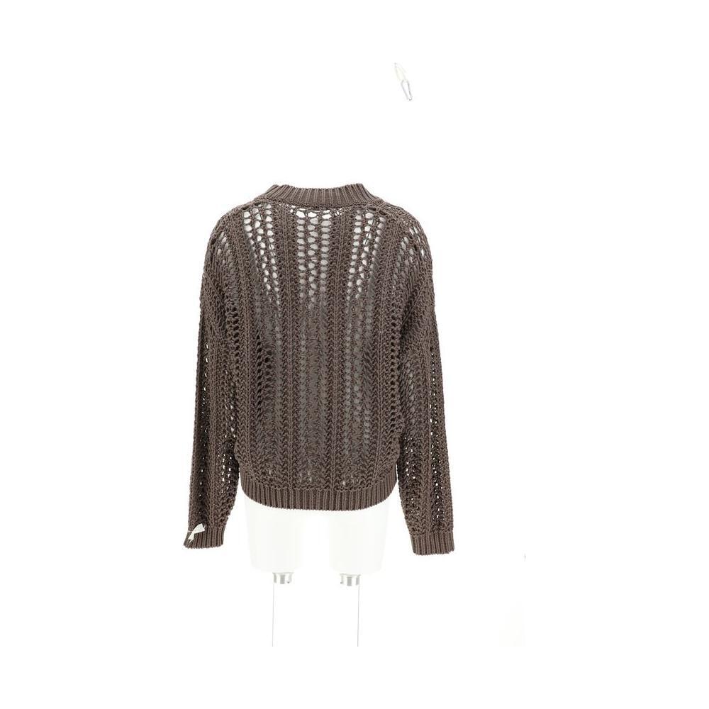 Brunello Cucinelli Cardigan in perforated knit