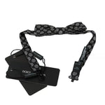 Dolce & Gabbana Black Silk Circles Men Necktie Bow Tie FT3000