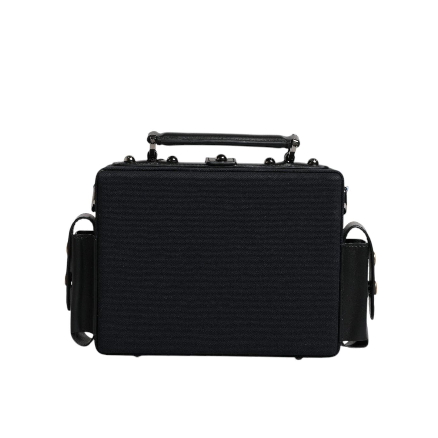Dolce & Gabbana Black Leather Crossbody Top Handle Bag BAG4172