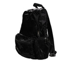 Dolce & Gabbana Black Nylon Logo Plaque Travel School Backpack Bag