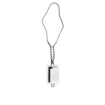 Dolce & Gabbana White Calf Leather Lanyard Logo Card Holder Wallet BAG4205