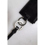 Dolce & Gabbana Black Horse Leather Lanyard Logo Card Holder Wallet BAG4209